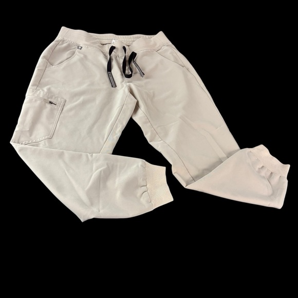 Figs Pants - FIGS Jogger Scrub Pants Womens Medium tan Technical Collection  (959)